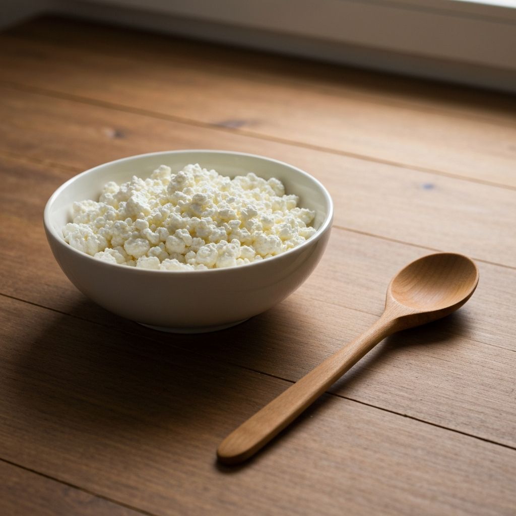 Bowl of cottage cheese