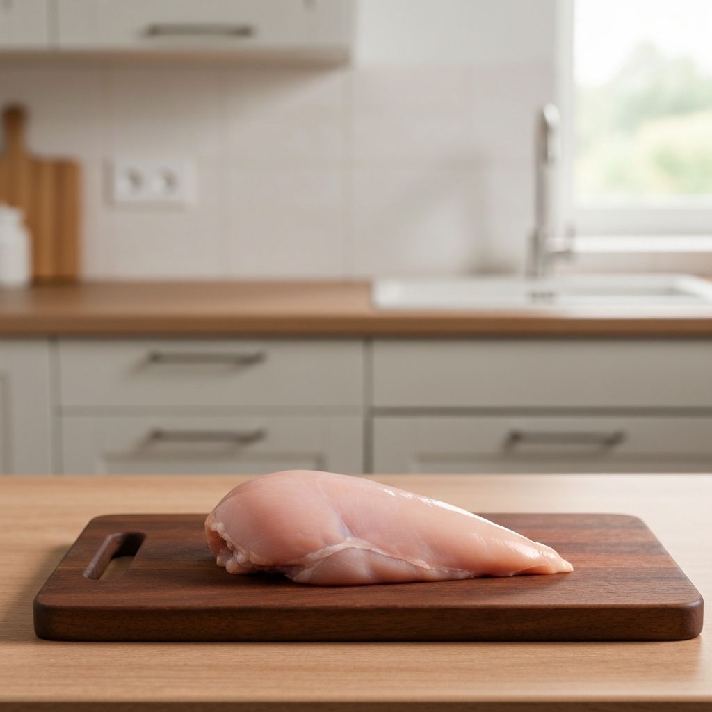 Fresh raw chicken breast